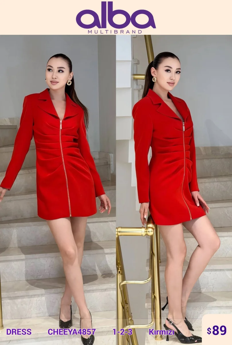 Платье CHEEYA (Red, модель CHEEYA4857) оптом