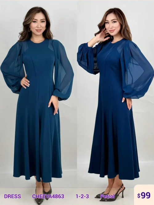 Платье CHEEYA (Turquoise, модель CHEEYA4863) оптом