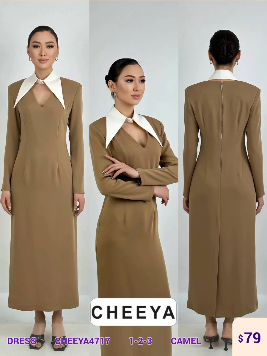 Платье CHEEYA (Camel, модель CHEEYA4717) оптом