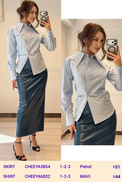 Юбка CHEEYA (Turquoise, модель CHEEYA3854) оптом