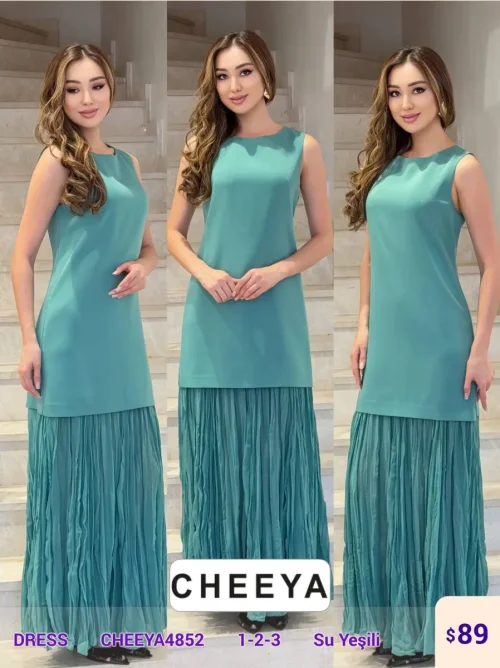 Платье CHEEYA (Turquoise, модель CHEEYA4852) оптом