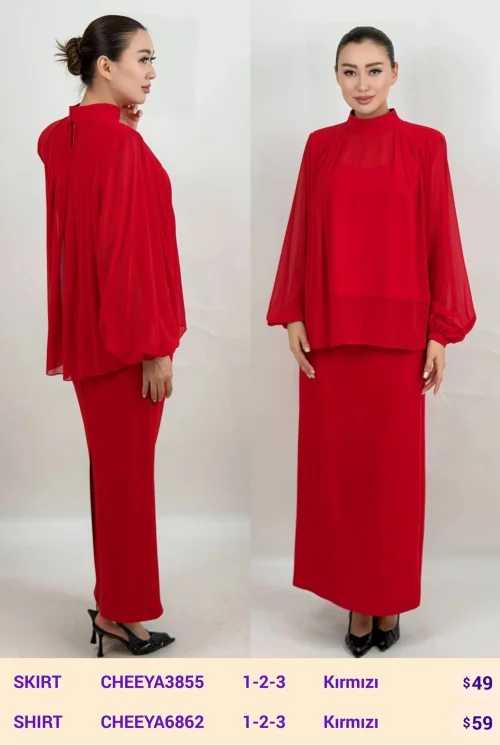 Юбка CHEEYA (Red, модель CHEEYA3855) оптом