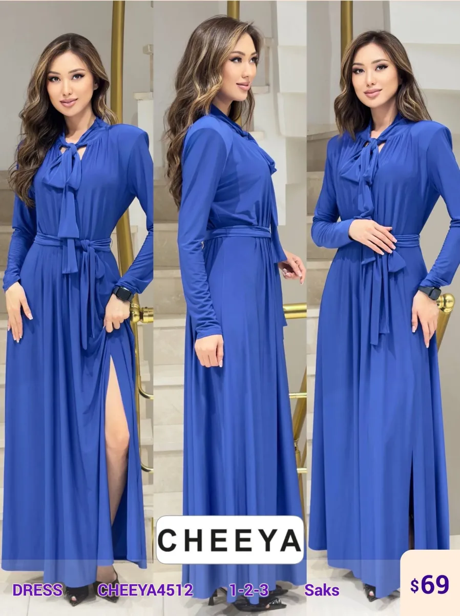 Платье CHEEYA (Blue, модель CHEEYA4512) оптом