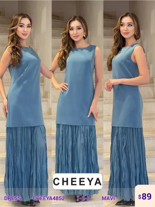 Платье CHEEYA (Blue, модель CHEEYA4852) оптом
