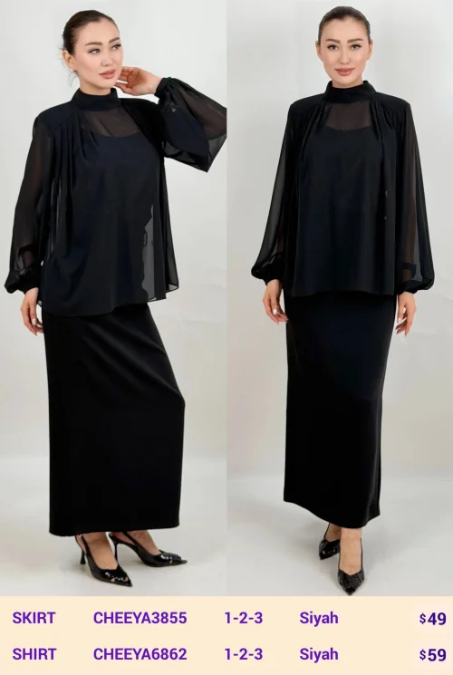 Юбка CHEEYA (Black, модель CHEEYA3855) оптом