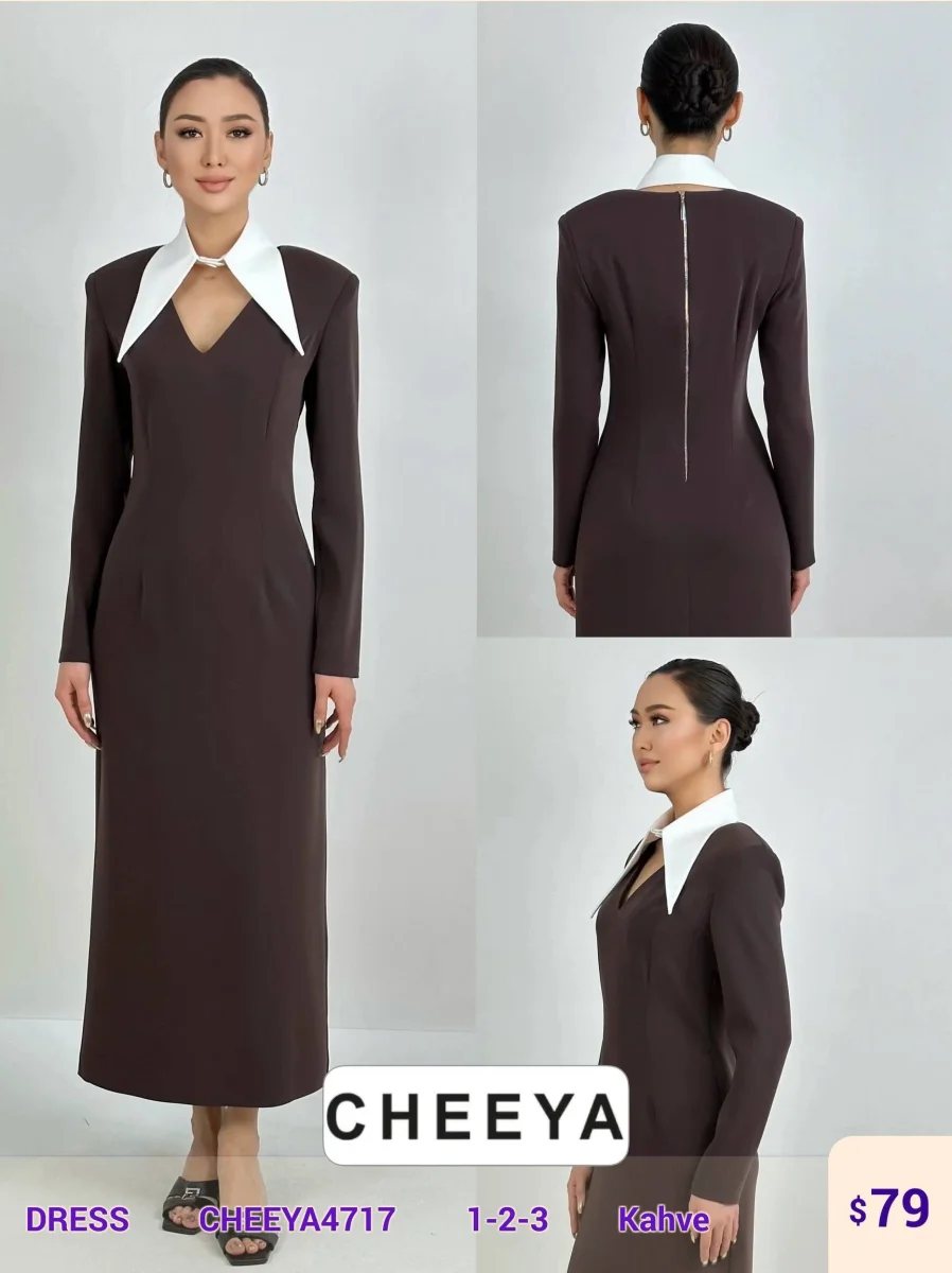 Платье CHEEYA (Brown, модель CHEEYA4717) оптом