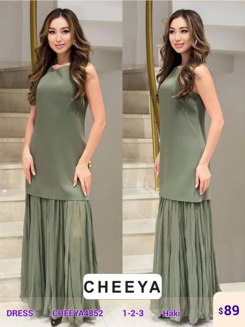 Платье CHEEYA (Olive, модель CHEEYA4852) оптом