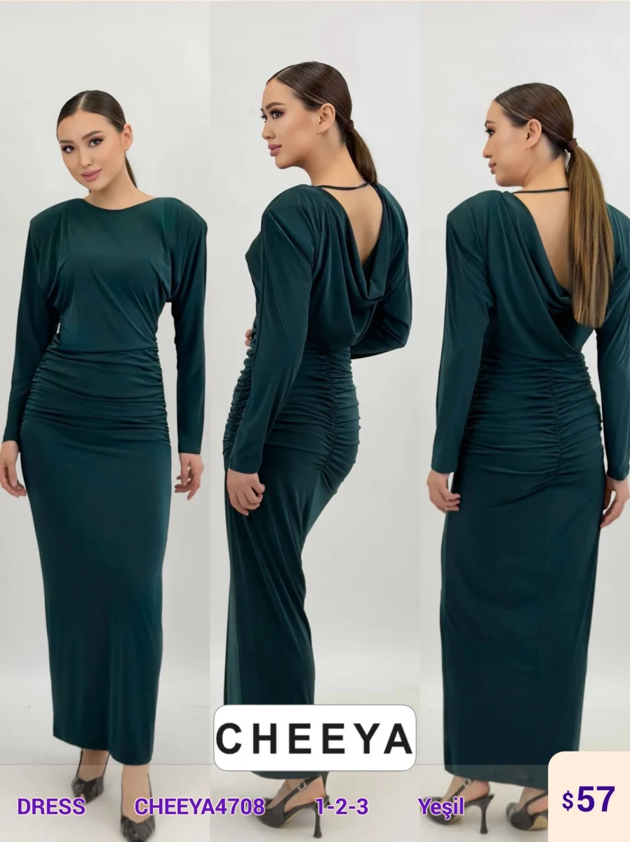 Платье CHEEYA (Green, модель CHEEYA4708) оптом
