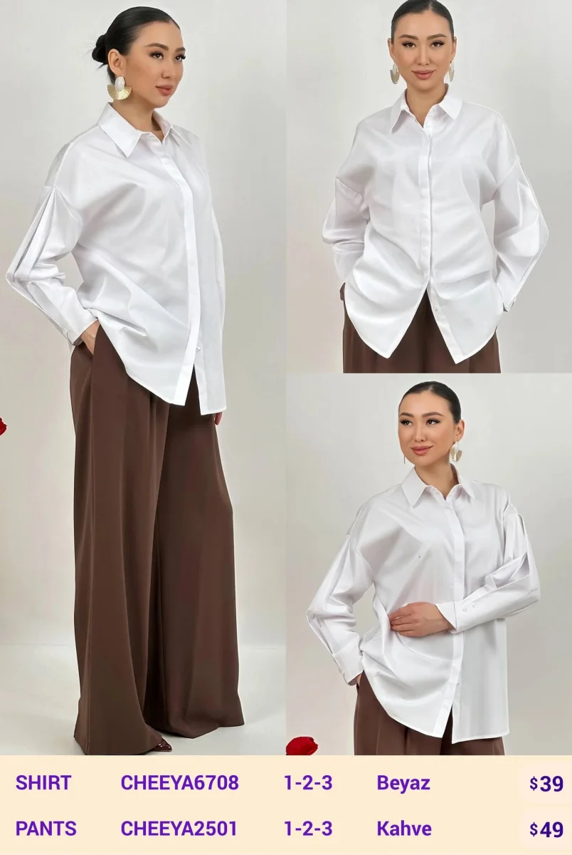 Рубашка CHEEYA (White, модель CHEEYA6708) оптом