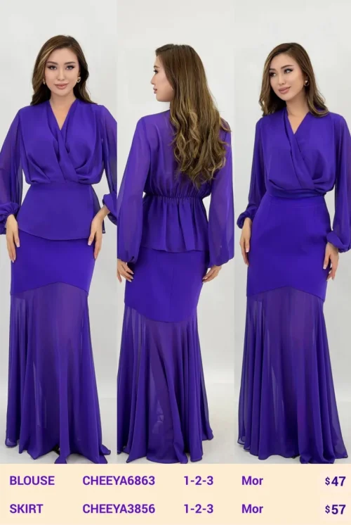 Блузка CHEEYA (Purple, модель CHEEYA6863) оптом