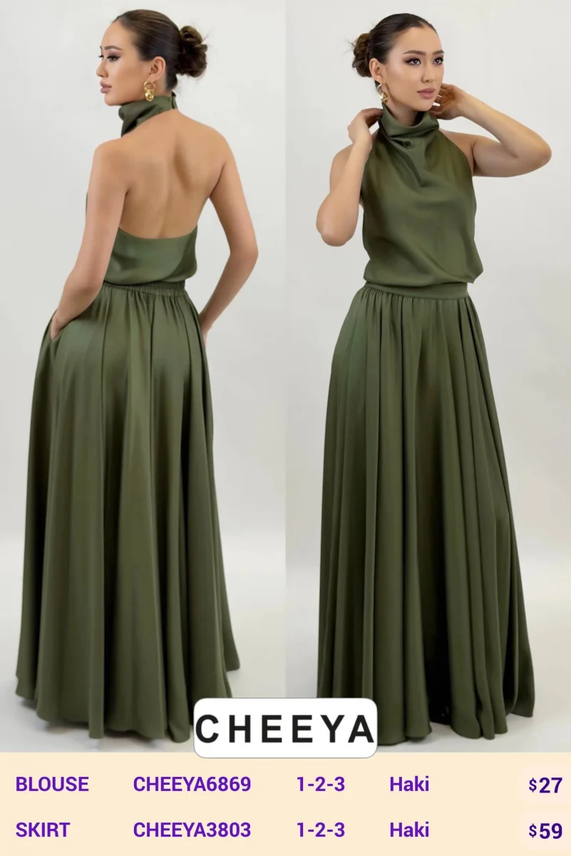 Блузка CHEEYA (Olive, модель CHEEYA6869) оптом