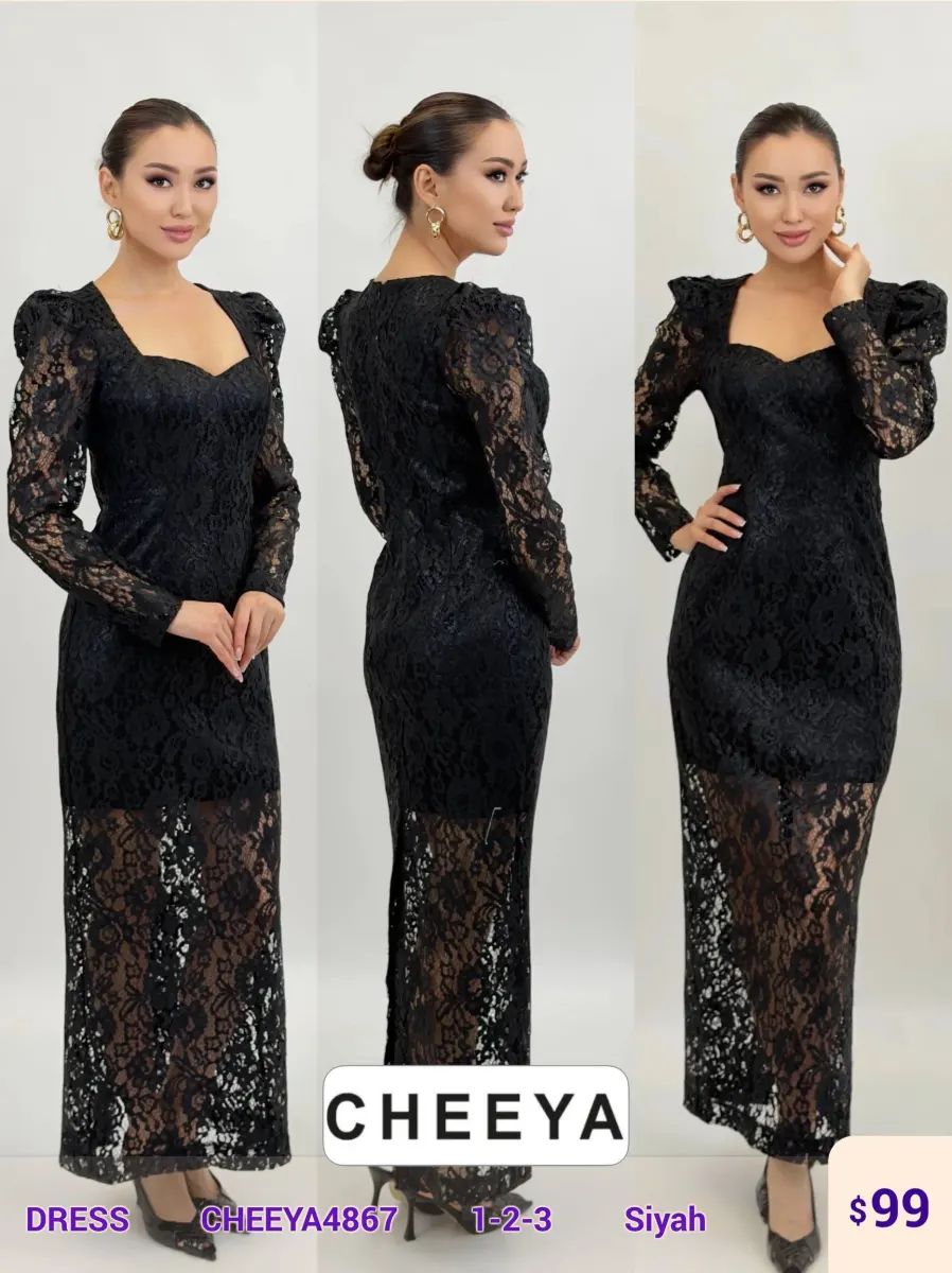 Платье CHEEYA (Black, модель CHEEYA4867) оптом