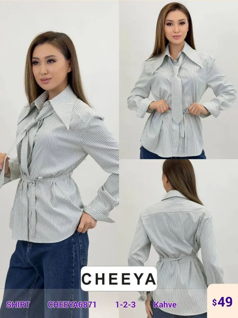 Рубашка CHEEYA (Brown, модель CHEEYA6871) оптом