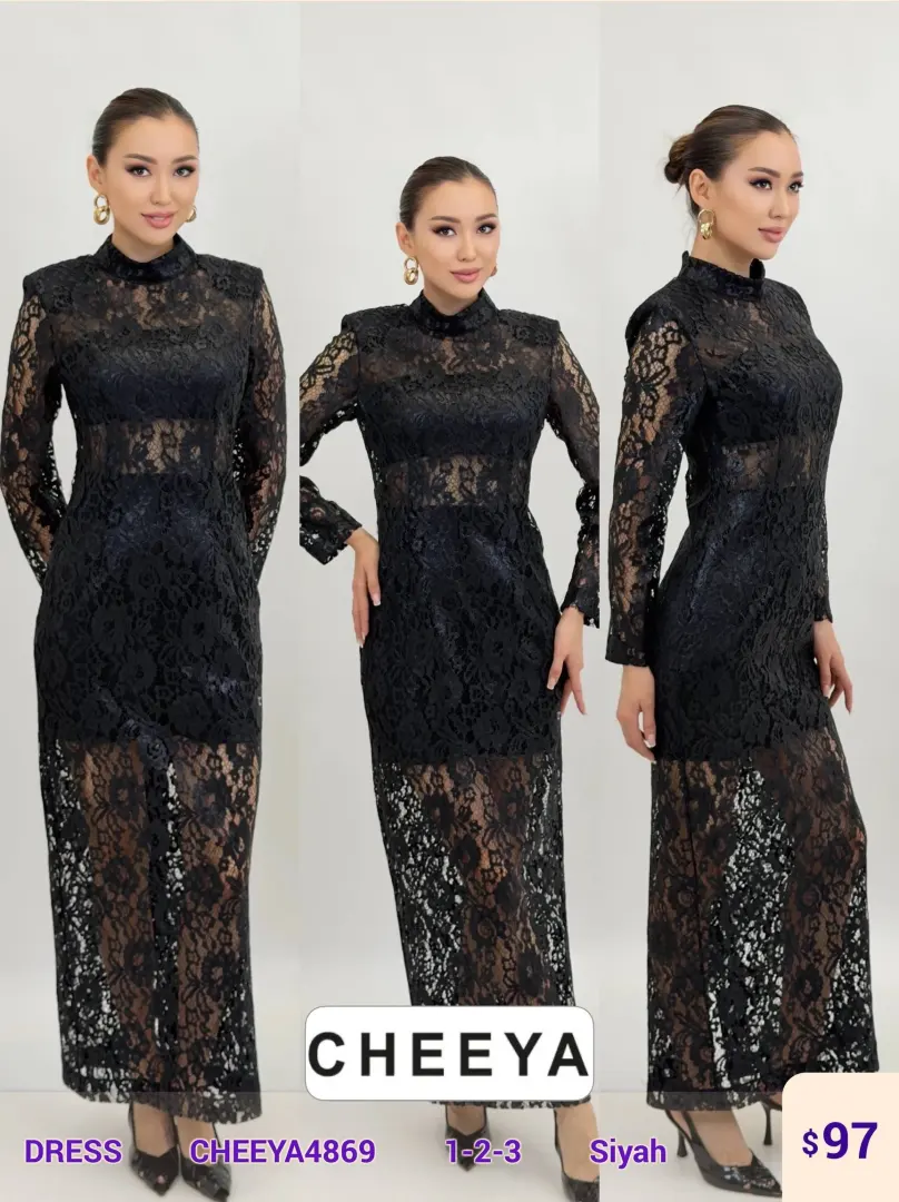 Платье CHEEYA (Black, модель CHEEYA4869) оптом