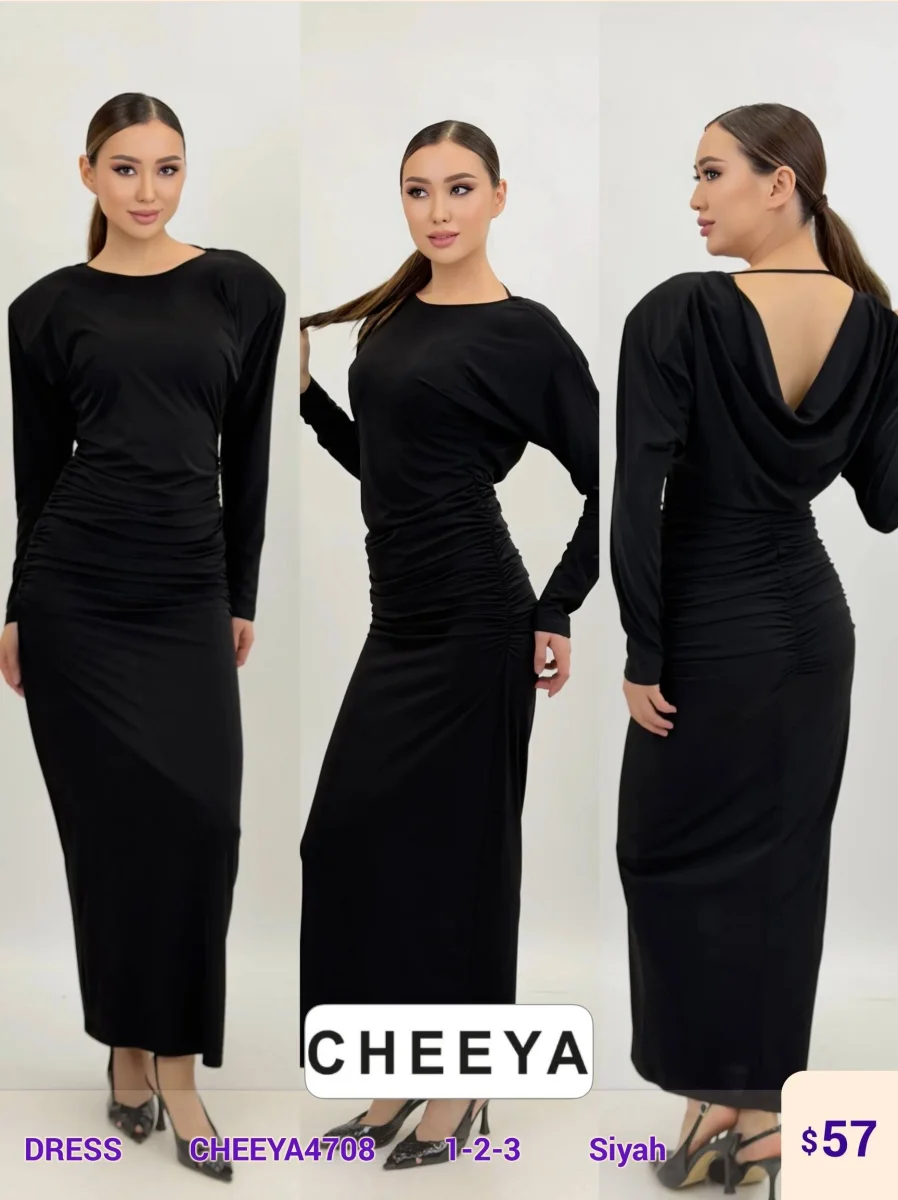 Платье CHEEYA (Black, модель CHEEYA4708) оптом