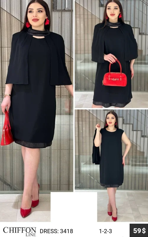 Платье CHIFFON LINE (Not specified, модель 3418) оптом