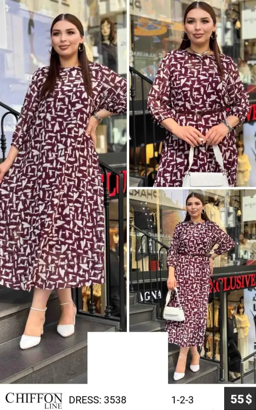 Платье CHIFFON LINE (Not specified, модель 3538) оптом