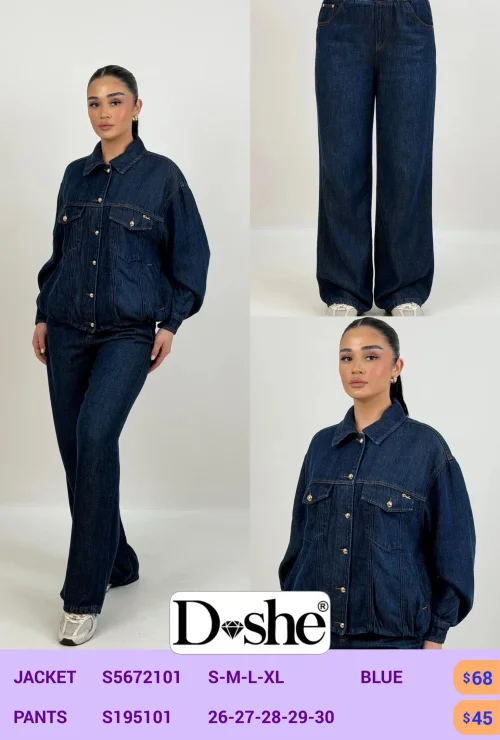 Брюки DİSHE (Синий, модель S5672101) оптом