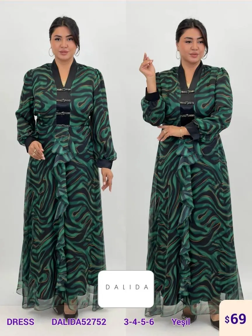 Платье DALIDA (Green, модель DALIDA52752) оптом