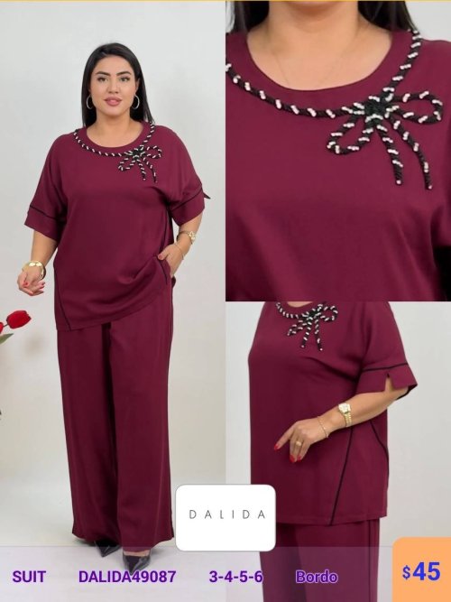 Костюм DALIDA (Бордовый, модель DALIDA49087) оптом
