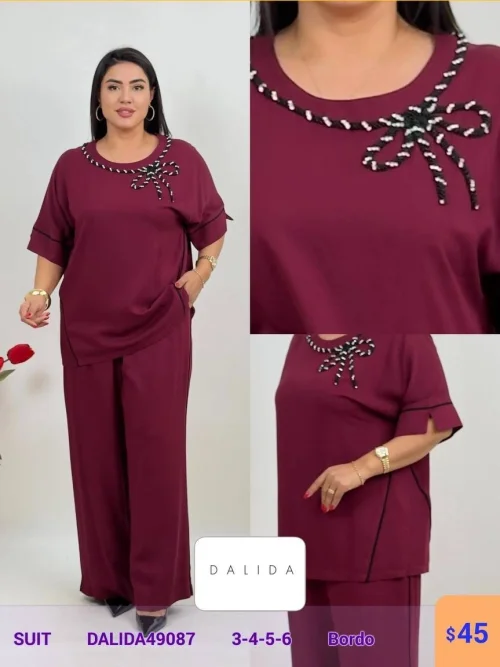 Костюм DALIDA (Бордовый, модель DALIDA49087) оптом