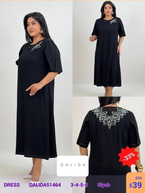 Платье DALIDA (Черный, модель DALIDA51464) оптом