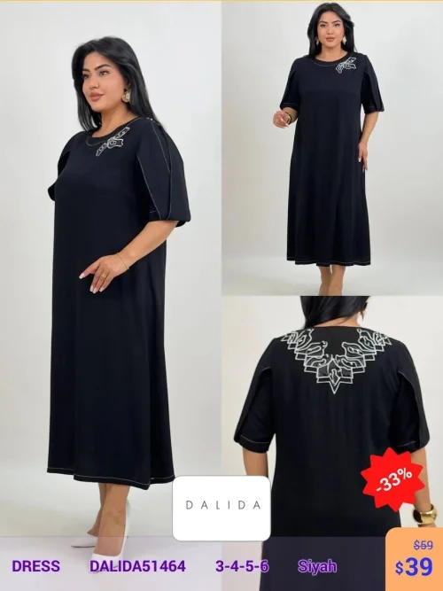 Платье DALIDA (Черный, модель DALIDA51464) оптом