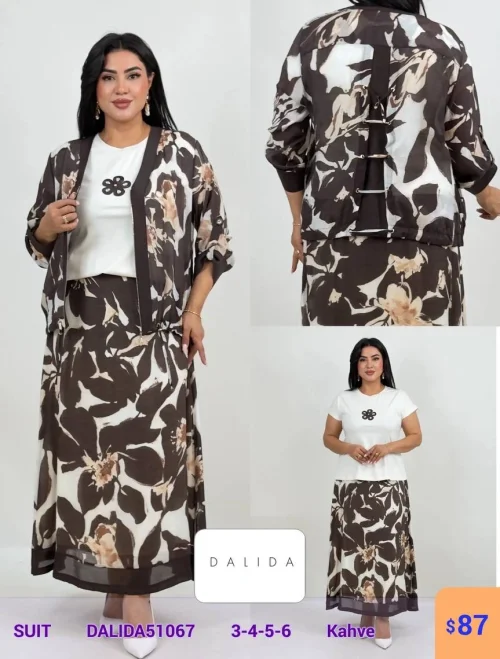 Костюм DALIDA (Коричневый, модель DALIDA51067) оптом