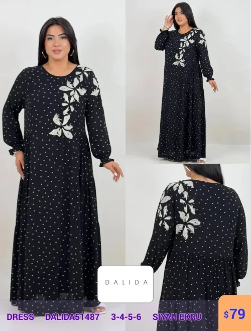 Платье DALIDA (Черный, модель DALIDA51487) оптом