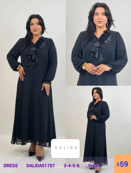 Платье DALIDA (Черный, модель DALIDA51757) оптом