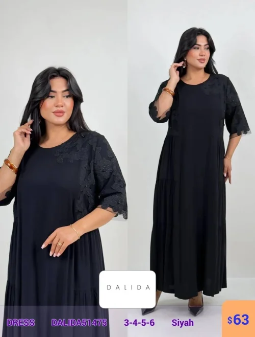 Платье DALIDA (Черный, модель DALIDA51475) оптом