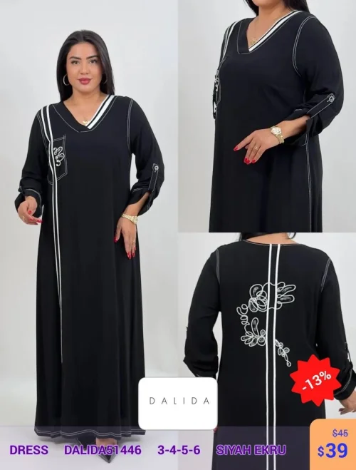 Платье DALIDA (Черный, модель DALIDA51446) оптом