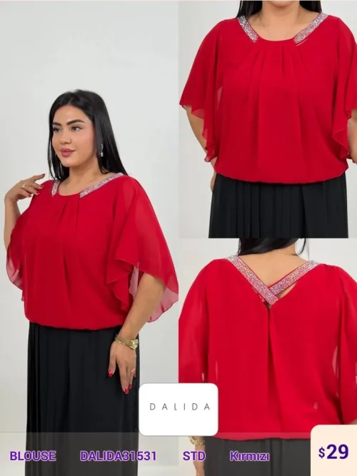 Блузка DALIDA (Red, модель DALIDA31531) оптом