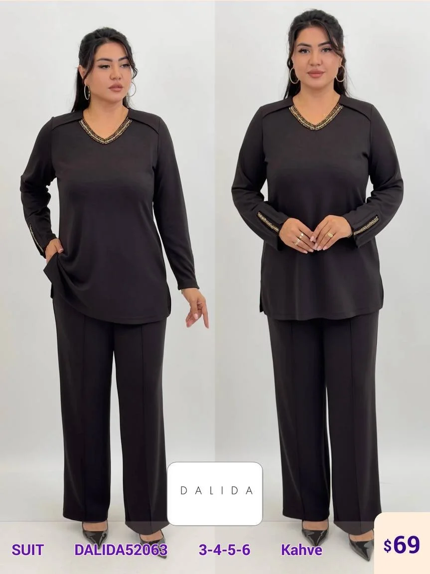 Костюмы и комплекты DALIDA (Brown, модель DALIDA52063) оптом