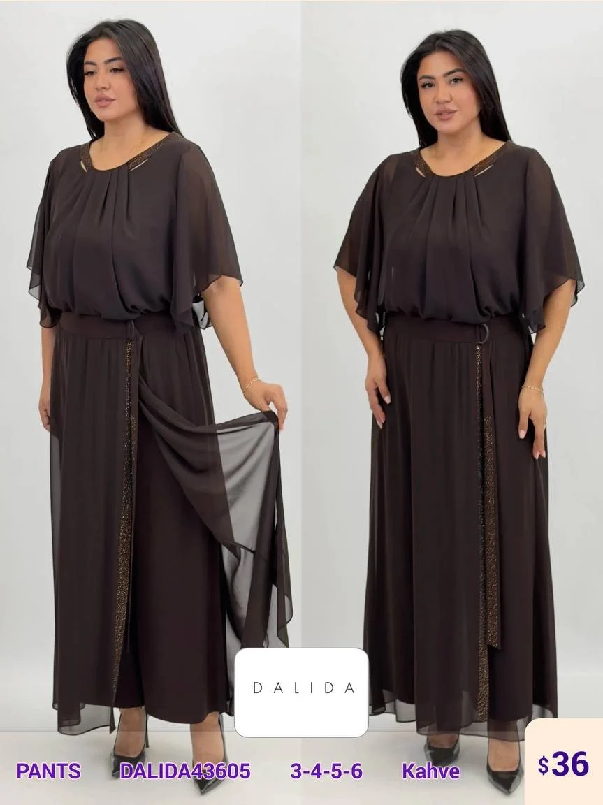 Брюки DALIDA (Brown, модель DALIDA43605) оптом
