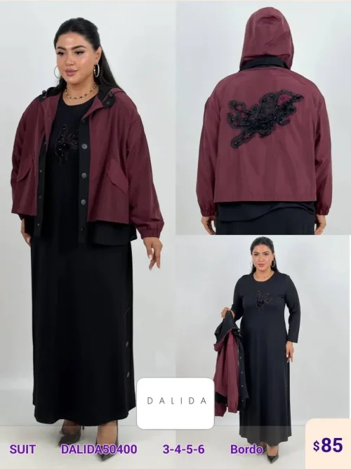 Костюмы и комплекты DALIDA (Burgundy, модель DALIDA50400) оптом