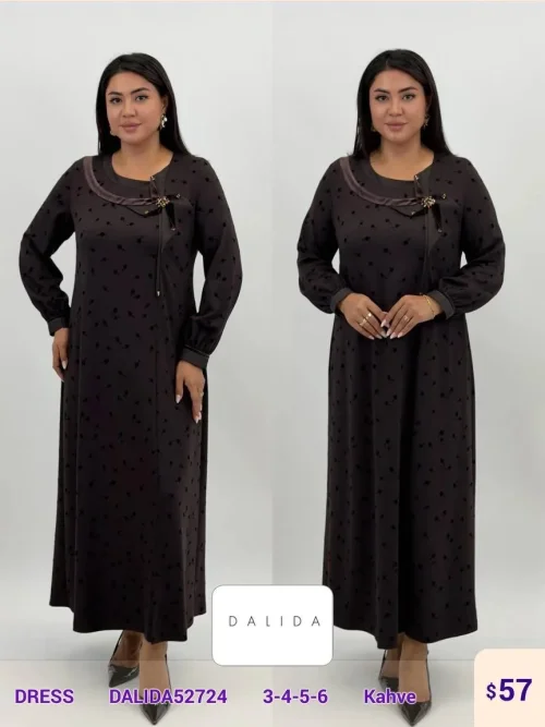 Платье DALIDA (Brown, модель DALIDA52724) оптом