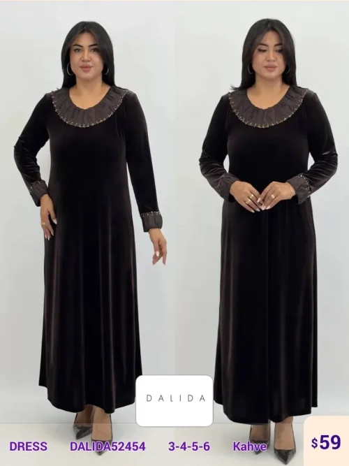 Платье DALIDA (Brown, модель DALIDA52454) оптом