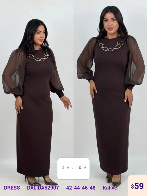 Платье DALIDA (Brown, модель DALIDA52907) оптом