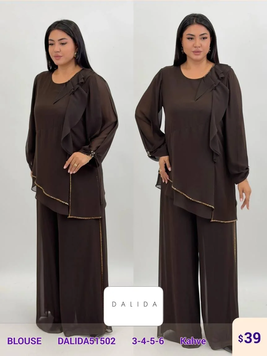 Блузка DALIDA (Brown, модель DALIDA51502) оптом