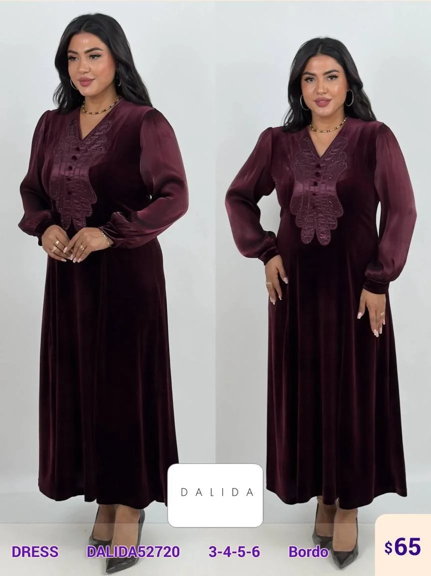Платье DALIDA (Burgundy, модель DALIDA52720) оптом