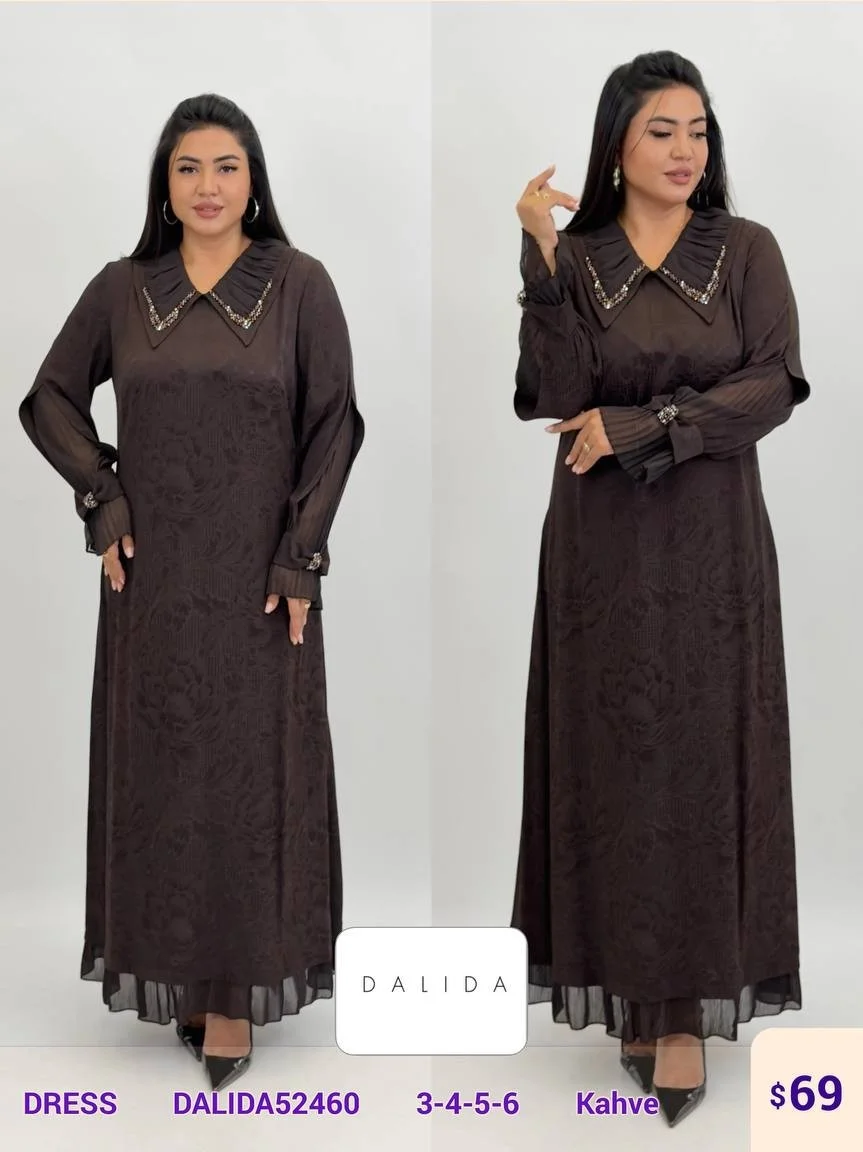 Платье DALIDA (Brown, модель DALIDA52460) оптом