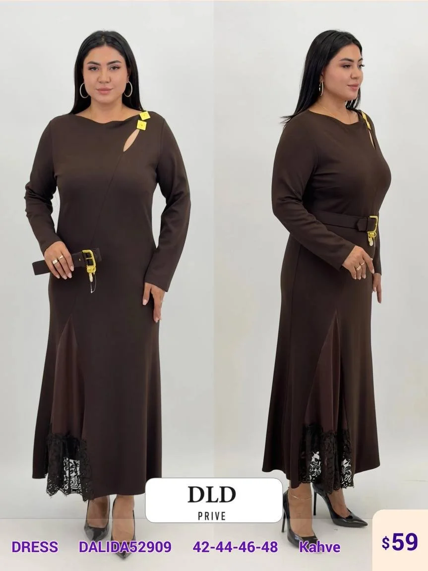 Платье DALIDA (Brown, модель DALIDA52909) оптом