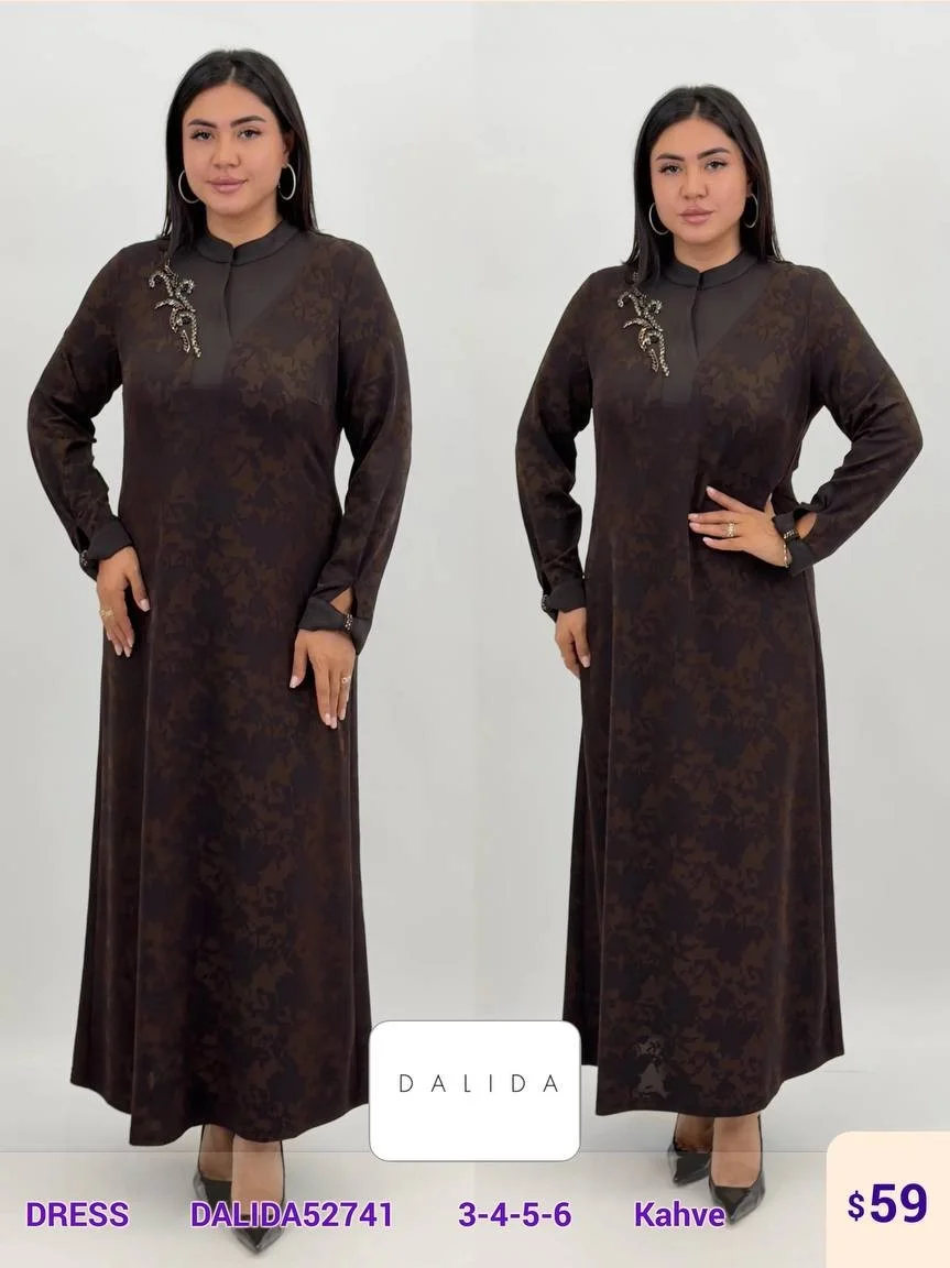Платье DALIDA (Brown, модель DALIDA52741) оптом