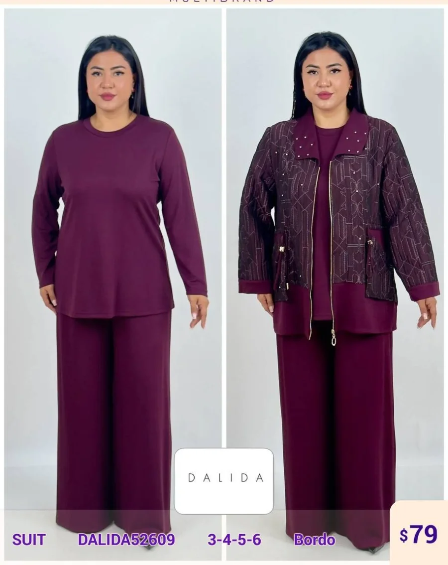 Костюмы и комплекты DALIDA (Burgundy, модель DALIDA52609) оптом