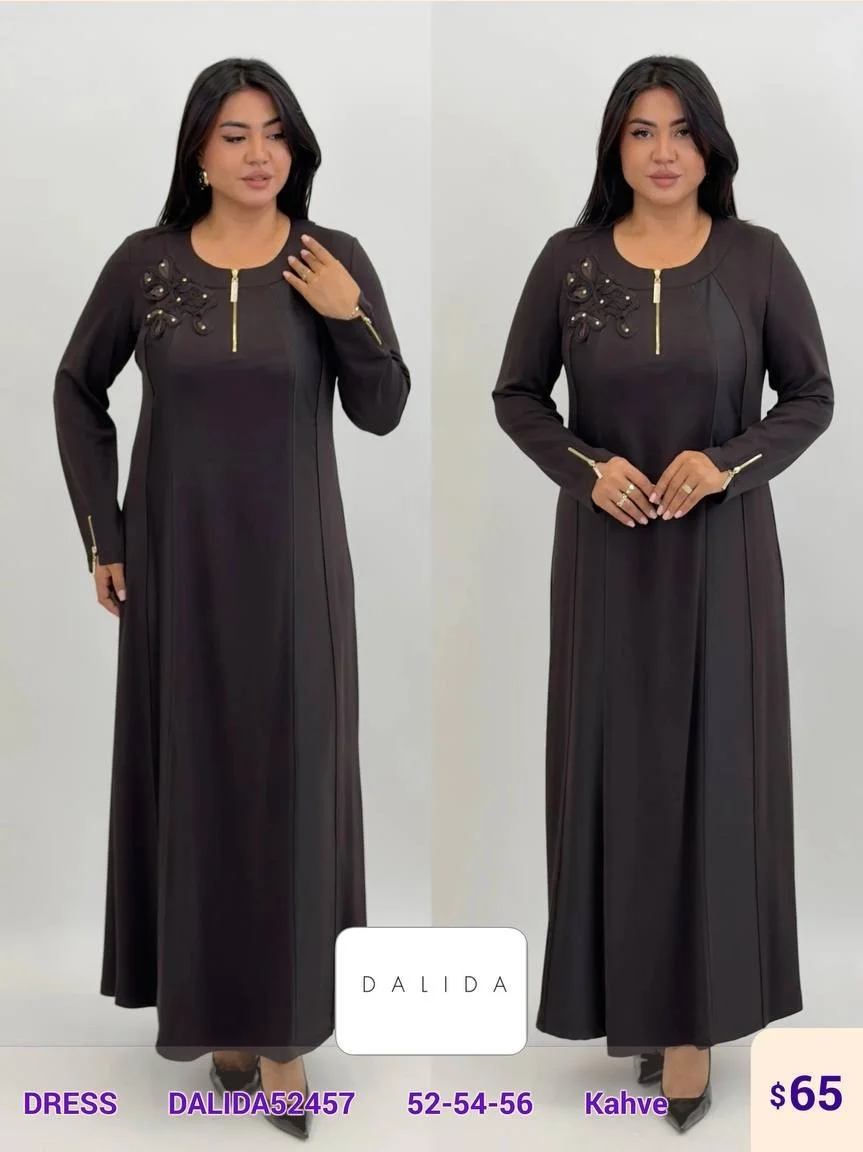 Платье DALIDA (Brown, модель DALIDA52457) оптом
