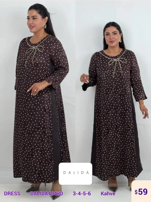 Платье DALIDA (Brown, модель DALIDA49430) оптом