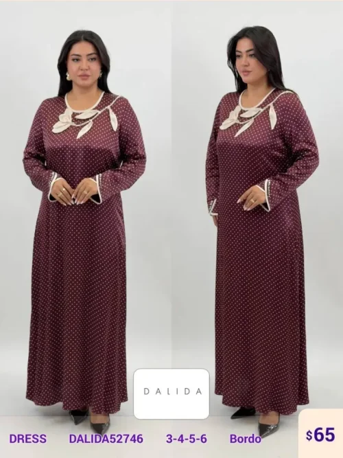 Платье DALIDA (Burgundy, модель DALIDA52746) оптом
