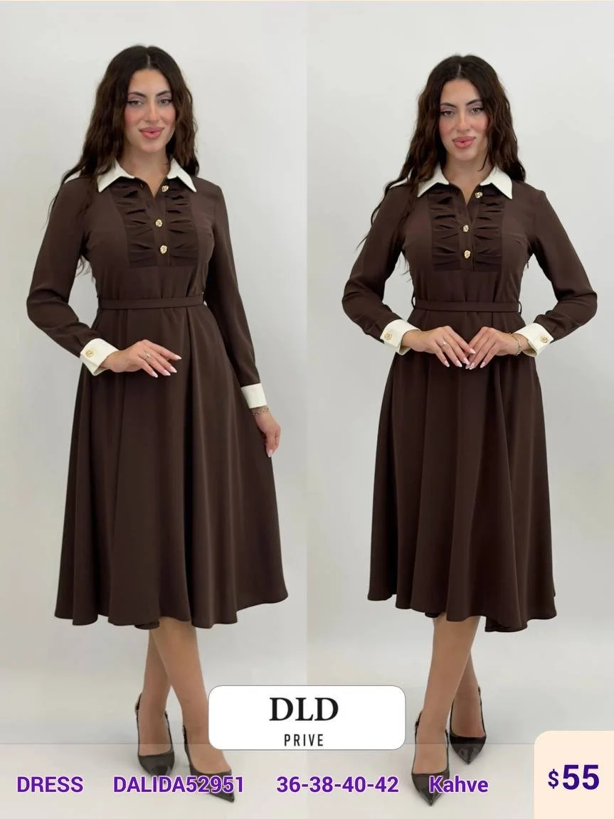 Платье DALIDA (Brown, модель DALIDA52951) оптом