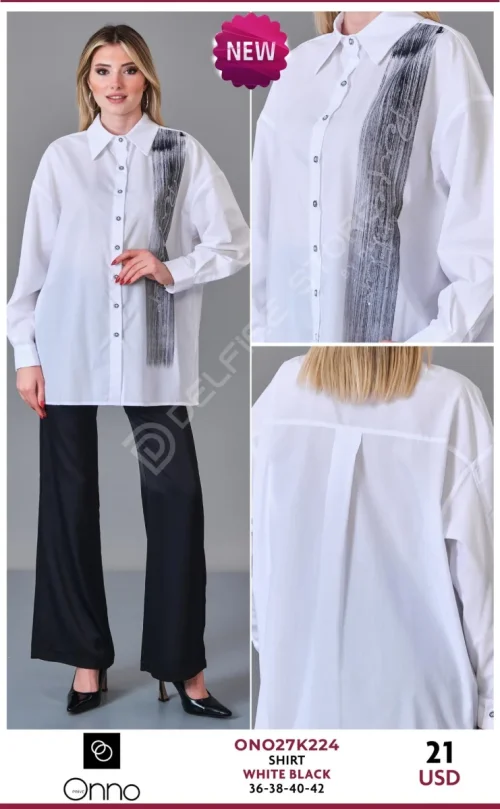Рубашка DEVATEX (Black, модель ONO27K224) оптом